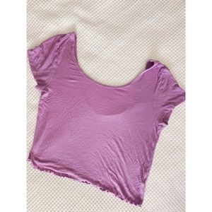 Purple Crop Top T-shirt